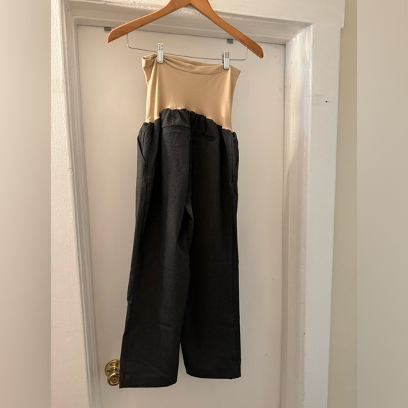 Pea in the pod maternity grey over the belly dress pants size large - Picture 5 of 8
